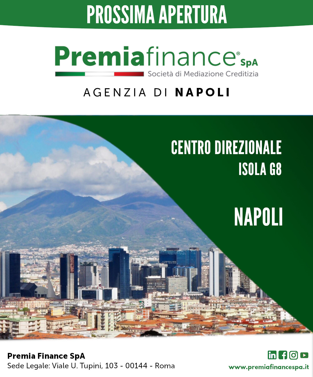 Prossima Apertura Agenzia di Napoli