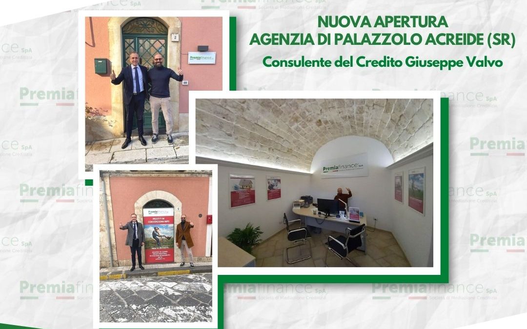 Nuova apertura per Premia Finance SpA, inaugurata l’Agenzia di Palazzolo Acreide