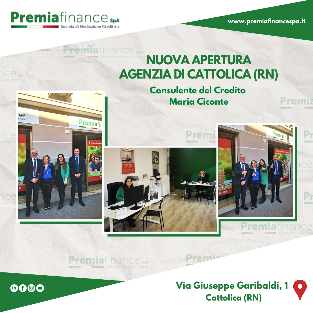 Nuova apertura per Premia Finance SpA, inaugurata l’Agenzia di Cattolica